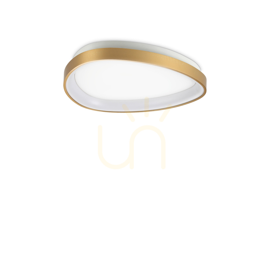 Sprawdź Plafon Ideallux Gemini 328034 mosiężny LED 24W 3000K 42,5 cm Plafon Ideallux Gemini 328034 mosiężny LED 24W 3000K 42,5 cm