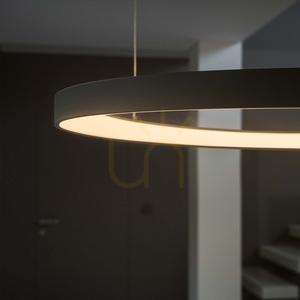 Lampa wisząca Ideallux Gemini 247274 biała LED 56W 3000K 81 cm small 4
