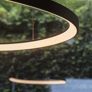 Lampa wisząca Ideallux Gemini 247274 biała LED 56W 3000K 81 cm small 5