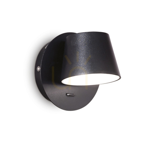Sprawdź Kinkiet LED Ideallux GIM 167121 czarny 6,5W 12 cm