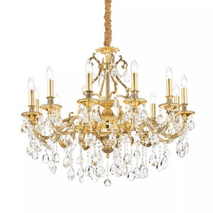 Lampa wisząca Ideallux Gioconda 164953 srebrna 12xE14 90 cm small 2