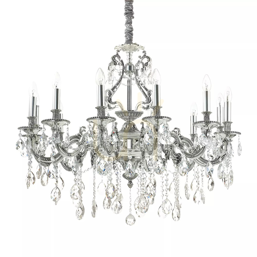 Obejrzyj Lampa wisząca Ideallux Gioconda 164960 złota 12xE14 90 cm Lampa wisząca Ideallux Gioconda 164960 złota 12xE14 90 cm