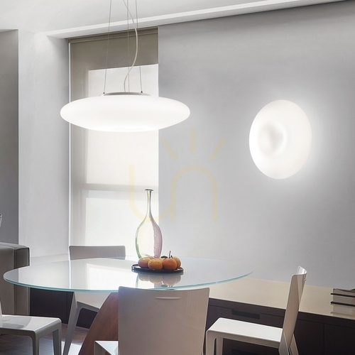 Sprawdź Plafon Ideallux Glory 019758 biały szklany 3xE27 50 cm