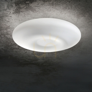 Plafon Ideallux Glory biały szklany 5xE27 60 cm 019765 small 3