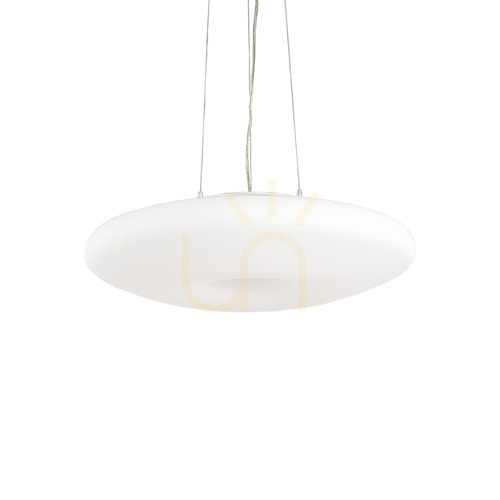 Sprawdź Lampa wisząca Ideallux Glory 019741 biała 5xE27 szklana 60 cm