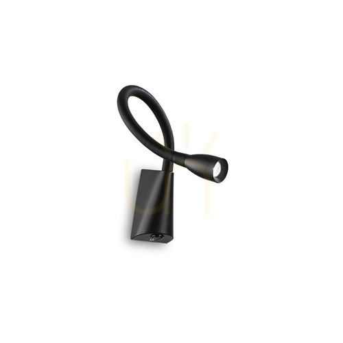 Sprawdź Kinkiet Ideallux GOOSE 142692 czarny LED 3W 30x6 cm