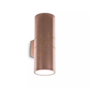 Kinkiet zewnętrzny Ideal Lux GUN AP2 BIG COFFEE 163611 brązowy 2×E27 IP54 small 1