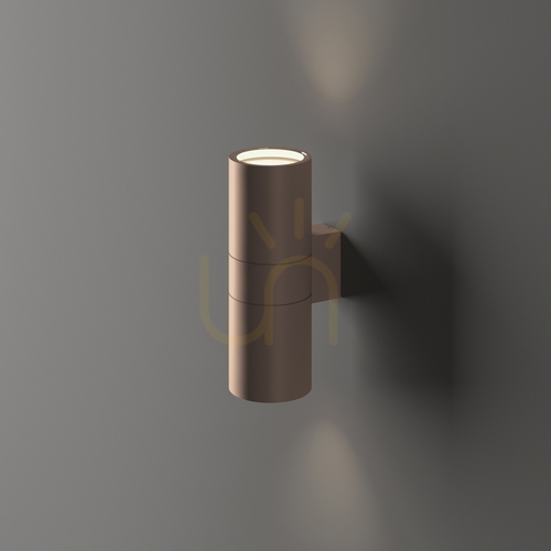 Sprawdź Kinkiet zewnętrzny Ideallux GUN 163635 brązowy GU10 2x35W IP44