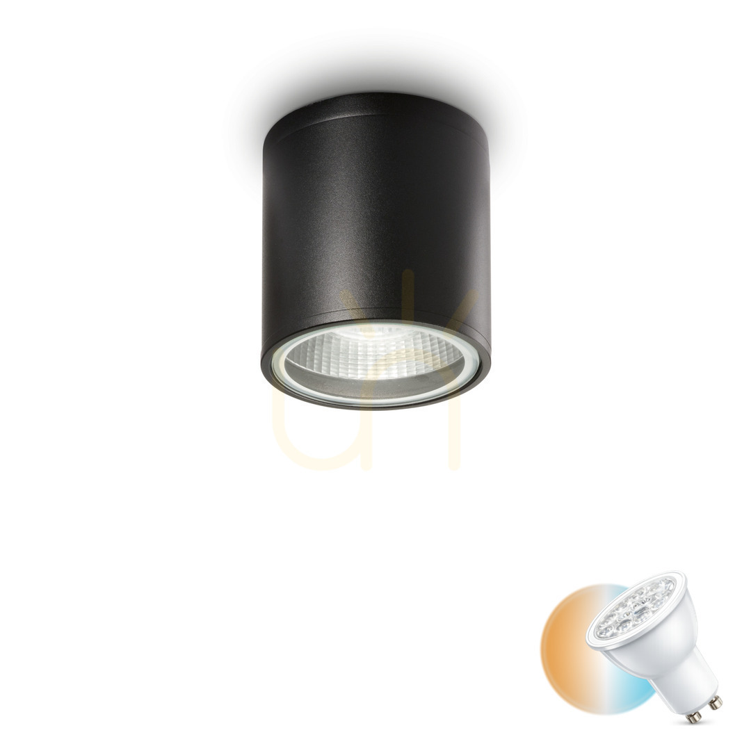 Sprawdź Plafon zewnętrzny Ideallux GUN 122687 czarny GU10 IP55 11 cm Plafon zewnętrzny Ideallux GUN 122687 czarny GU10 IP55 11 cm