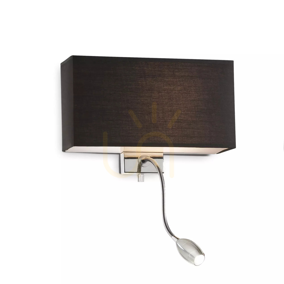 Obejrzyj Kinkiet Ideallux HOTEL 215709 czarny E27/LED 32 cm Kinkiet Ideallux HOTEL 215709 czarny E27/LED 32 cm
