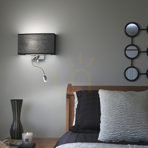 Kinkiet Ideallux HOTEL 215709 czarny E27/LED 32 cm 3 Kinkiet Ideallux HOTEL 215709 czarny E27/LED 32 cm small 3