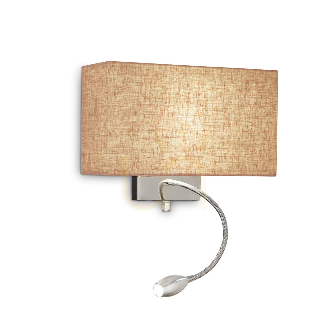 Sprawdź Kinkiet Ideallux HOTEL 103204 beżowy chrom E27 LED 32 cm Kinkiet Ideallux HOTEL 103204 beżowy chrom E27 LED 32 cm