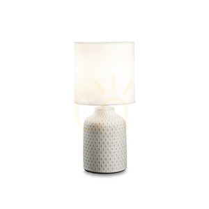 Lampa stołowa Ideallux KALI 245393 biała E14 1x40W 15 cm small 0