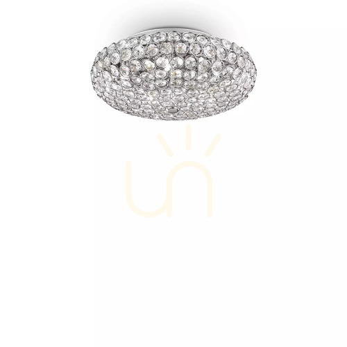 Sprawdź Plafon Ideal Lux KING 075419 chrom G9 5x40W 38 cm