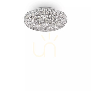 Plafon Ideallux KING 073187 złoty kryształowy 5xG9 38 cm 2 Plafon Ideallux KING 073187 złoty kryształowy 5xG9 38 cm small 2