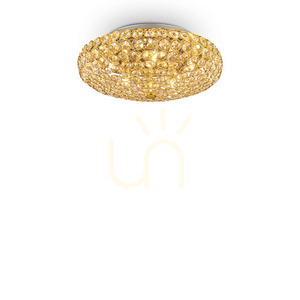 Plafon Ideallux KING 073187 złoty kryształowy 5xG9 38 cm 0 Plafon Ideallux KING 073187 złoty kryształowy 5xG9 38 cm small 0