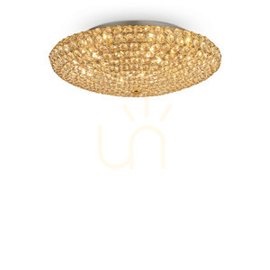 Plafon Ideallux KING 073262 złoty kryształowy 9xG9 53,5 cm 0 Plafon Ideallux KING 073262 złoty kryształowy 9xG9 53,5 cm small 0