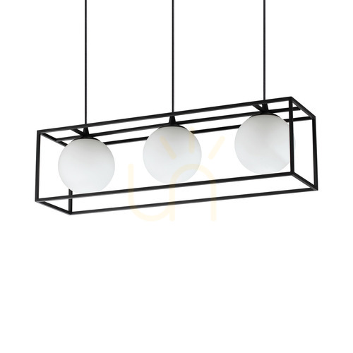 Sprawdź Lampa wisząca Ideallux LINGOTTO 304144 czarna 3xE14 70 cm