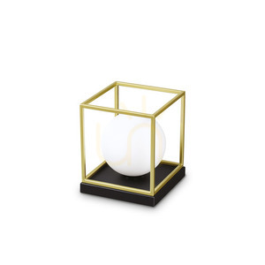 Lampa stołowa Ideallux Lingotto mosiężna E14 1x28W 18,5 cm 251127 small 0
