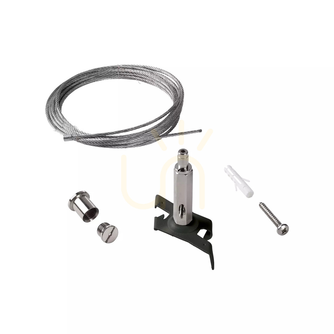 Zobacz Zawiesie do lampy Ideallux Link 243238 czarne 5 m aluminium Zawiesie do lampy Ideallux Link 243238 czarne 5 m aluminium