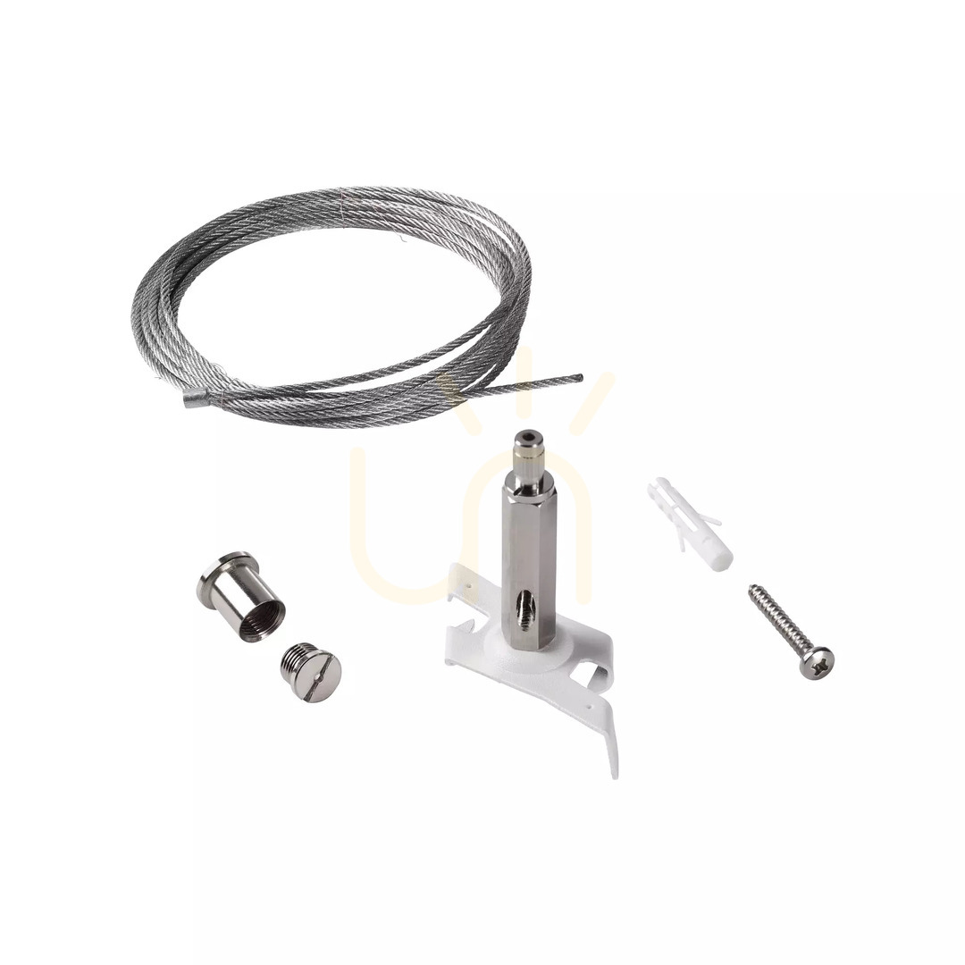 Obejrzyj Zawiesie do lampy Ideallux Link 243238 czarne 5 m aluminium Zawiesie do lampy Ideallux Link 243238 czarne 5 m aluminium