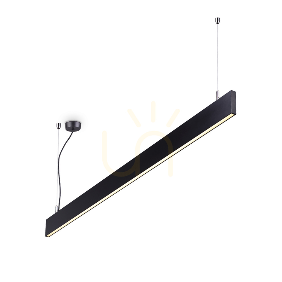 Sprawdź Lampa wisząca belka Ideallux STEEL 241975 czarna LED 32W 120 cm 3000K Lampa wisząca belka Ideallux STEEL 241975 czarna LED 32W 120 cm 3000K