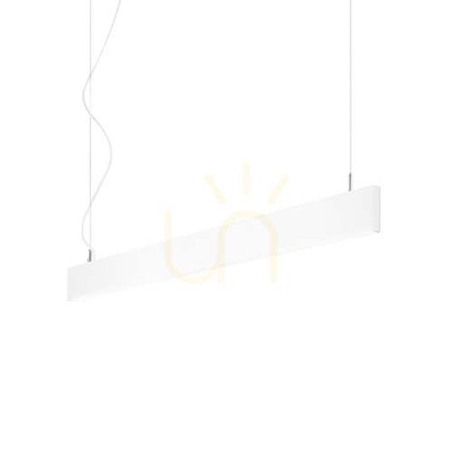 Sprawdź Belka oświetleniowa wisząca Ideallux STEEL 241968 biała LED 32W 120 cm 3000K
