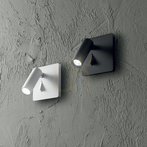 Kinkiet Ideallux Lite 250106 biały LED 3W 8,5 cm metalowy small 6