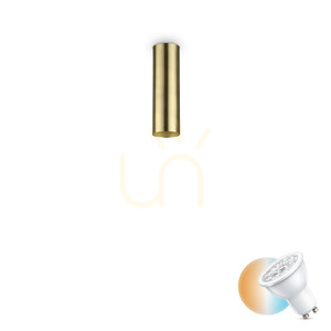 Plafon Ideallux Look 285214 mosiężny GU10 1x28W 6 cm small 0