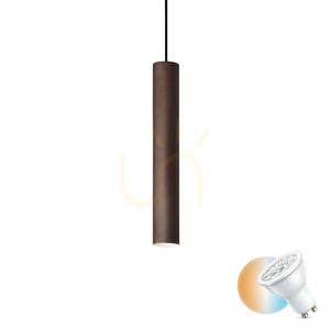 Lampa wisząca Ideallux LOOK 170589 brązowa GU10 1x28W 6 cm