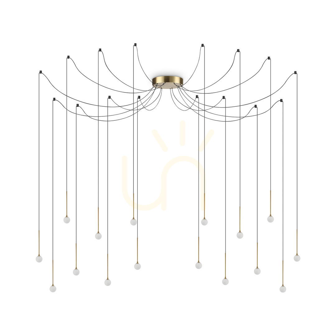 Sprawdź Lampa wisząca Ideallux Lucciola 284019 LED 16W mosiądz szkło 20 cm Lampa wisząca Ideallux Lucciola 284019 LED 16W mosiądz szkło 20 cm