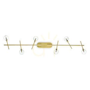 Plafon Ideallux Maracas 200361 mosiężny 6xG4 118 cm small 0