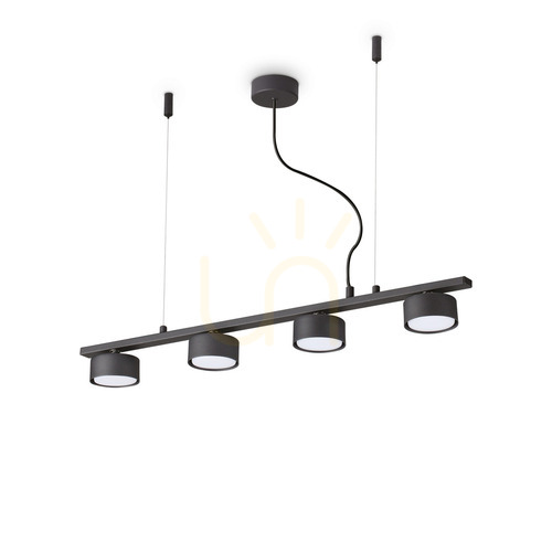 Sprawdź Lampa wisząca Ideallux MINOR czarna 4xGX53 75,5 cm 235455