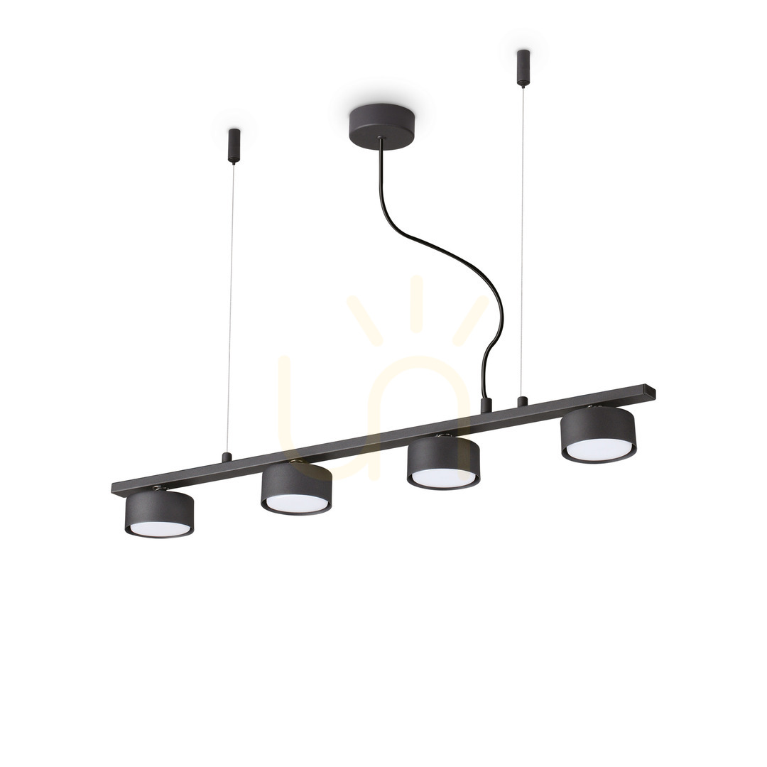 Sprawdź Lampa wisząca Ideallux MINOR czarna 4xGX53 75,5 cm 235455 Lampa wisząca Ideallux MINOR czarna 4xGX53 75,5 cm 235455