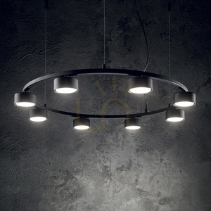 Lampa wisząca Ideallux MINOR 235516 czarna 5xGX53 50 cm 1 Lampa wisząca Ideallux MINOR 235516 czarna 5xGX53 50 cm small 1