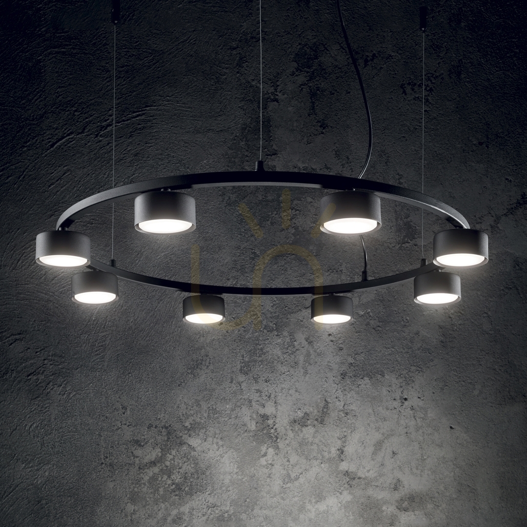 Zobacz Lampa wisząca Ideallux MINOR 235516 czarna 5xGX53 50 cm Lampa wisząca Ideallux MINOR 235516 czarna 5xGX53 50 cm