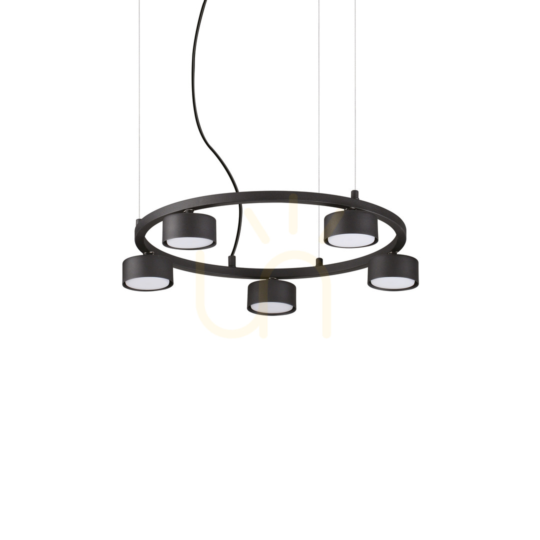 Sprawdź Lampa wisząca Ideallux MINOR 235516 czarna 5xGX53 50 cm Lampa wisząca Ideallux MINOR 235516 czarna 5xGX53 50 cm