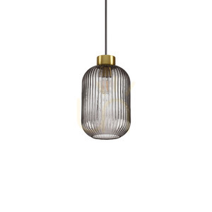 Lampa wisząca Ideallux MINT 237442 przydymiona szklana E27 14 cm small 0