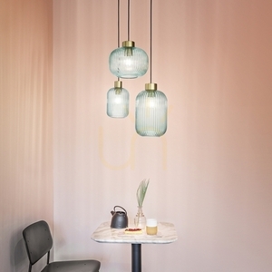 Lampa wisząca Ideallux Mint zielona szkło metal E27 1x60W 24 cm 237428 small 2
