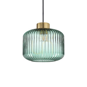 Lampa wisząca Ideallux Mint zielona szkło metal E27 1x60W 24 cm 237428 small 0