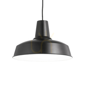 Lampa wisząca Ideallux MOBY 093659 czarna metalowa E27 35 cm 0 Lampa wisząca Ideallux MOBY 093659 czarna metalowa E27 35 cm small 0