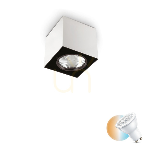 Sprawdź Plafon Ideallux MOOD 140902 biały GU10 1x28W 9 cm
