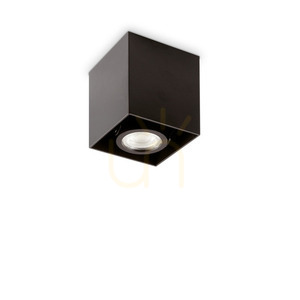 Plafon natynkowy Ideallux MOOD 243948 czarny GU10 1x28W 9 cm small 2