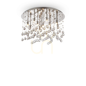 Plafon Ideallux Moonlight 077802 chrom 12xG9 60 cm small 0