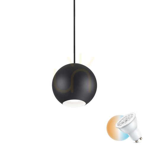 Sprawdź Lampa wisząca Ideallux MR JACK 231297 czarna GU10 1x28W 15 cm