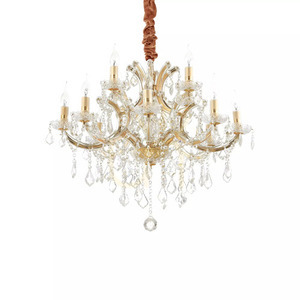 Lampa wisząca Ideallux Napoleon 167251 chrom kryształ 12xE14 74 cm small 2