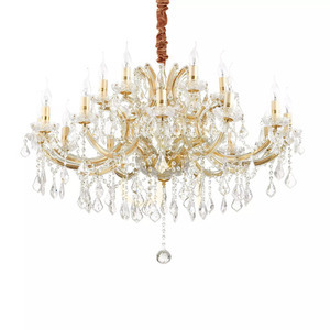 Lampa wisząca Ideallux Napoleon 167268 chrom kryształ 18xE14 96 cm 2 Lampa wisząca Ideallux Napoleon 167268 chrom kryształ 18xE14 96 cm small 2