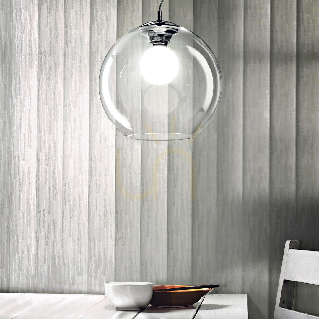 Obejrzyj Lampa wisząca Ideallux NEMO 149592 chrom E27 1x42W 30 cm Lampa wisząca Ideallux NEMO 149592 chrom E27 1x42W 30 cm