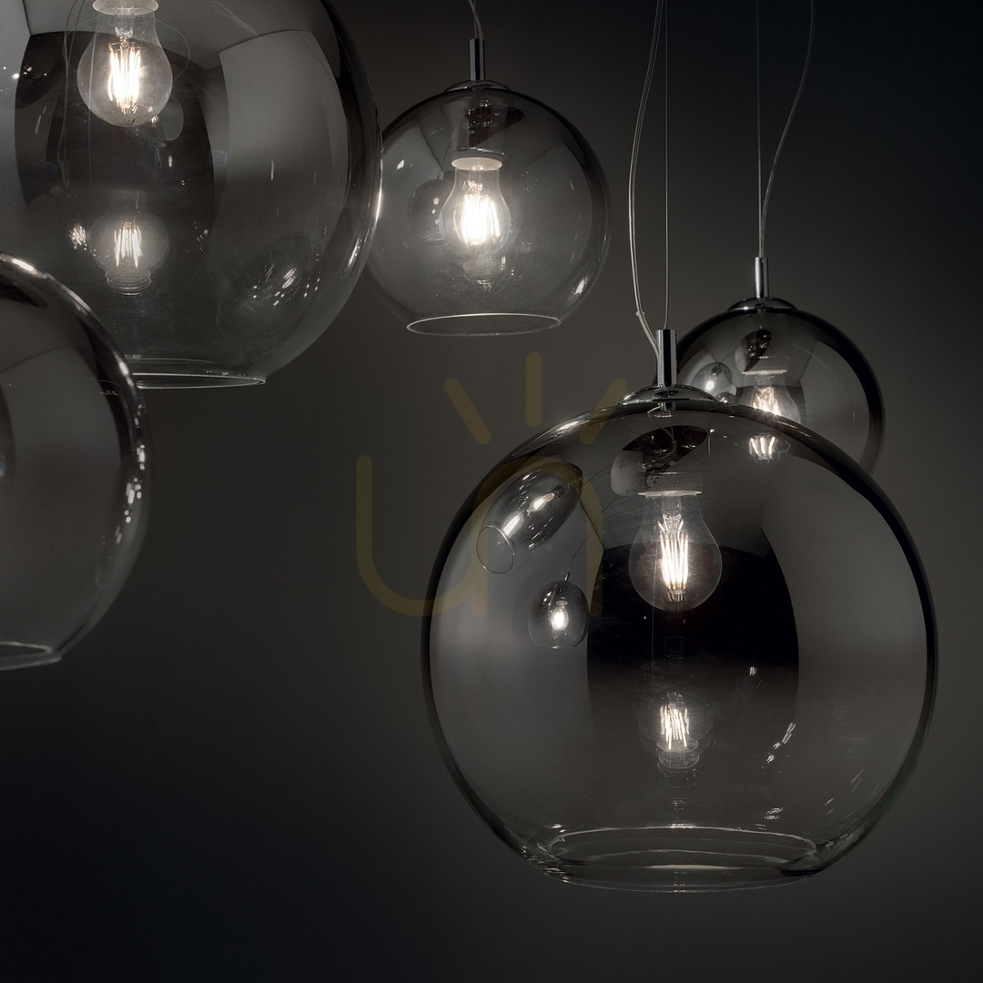 Sprawdź Lampa wisząca Ideallux NEMO 149592 chrom E27 1x42W 30 cm Lampa wisząca Ideallux NEMO 149592 chrom E27 1x42W 30 cm