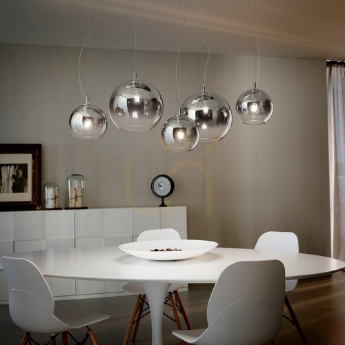 Sprawdź Lampa wisząca Ideallux NEMO 094236 przydymiona chrom E27 1x42W 30 cm